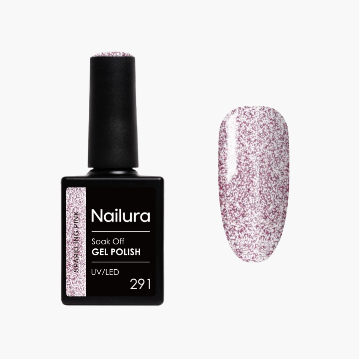 Nailura Gel Polish 291 - Sparkling Pink - 10 ml in the group BEAUTY & HEALTH / Manicure / Pedicure / Nail polish at TP E-commerce Nordic AB (D41547)