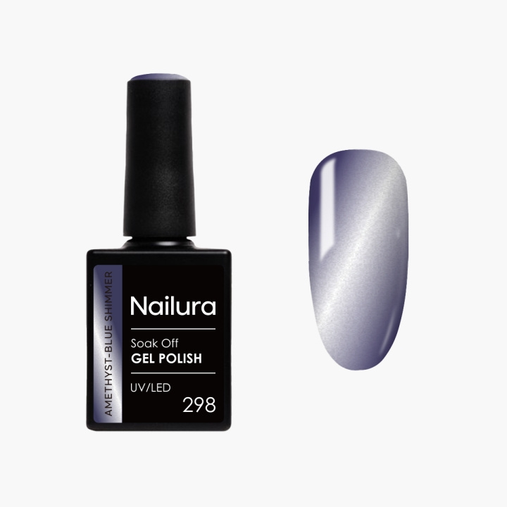 Nailura Gel Polish 298 - Amethyst-Blue Shimmer - 10 ml in the group BEAUTY & HEALTH / Manicure / Pedicure / Nail polish at TP E-commerce Nordic AB (D41552)