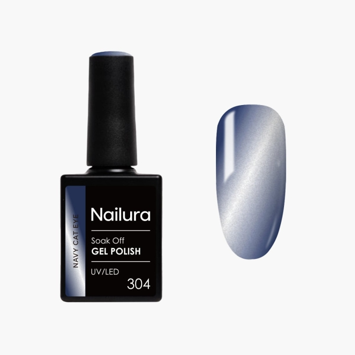 Nailura Gel Polish 304 - Navy Cat Eye - Navy Blue - 10 ml in the group BEAUTY & HEALTH / Manicure / Pedicure / Nail polish at TP E-commerce Nordic AB (D41555)