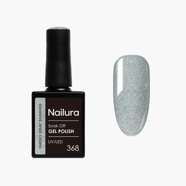 Nailura Gel Polish 368 - Smoky Gray Shimmer - 10 ml in the group BEAUTY & HEALTH / Manicure / Pedicure / Nail polish at TP E-commerce Nordic AB (D41595)