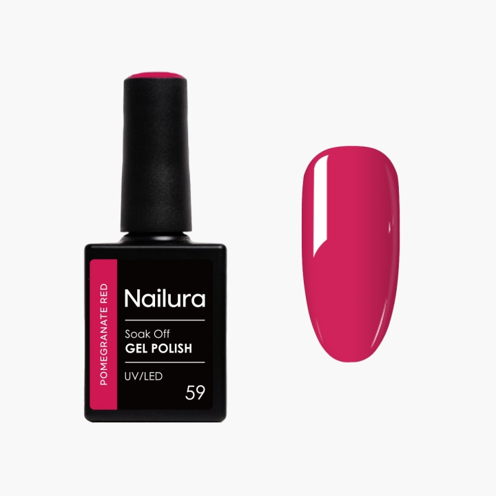 Nailura Gel Polish 59 - Pomegranate Red - 10 ml in the group BEAUTY & HEALTH / Manicure / Pedicure / Nail polish at TP E-commerce Nordic AB (D41619)