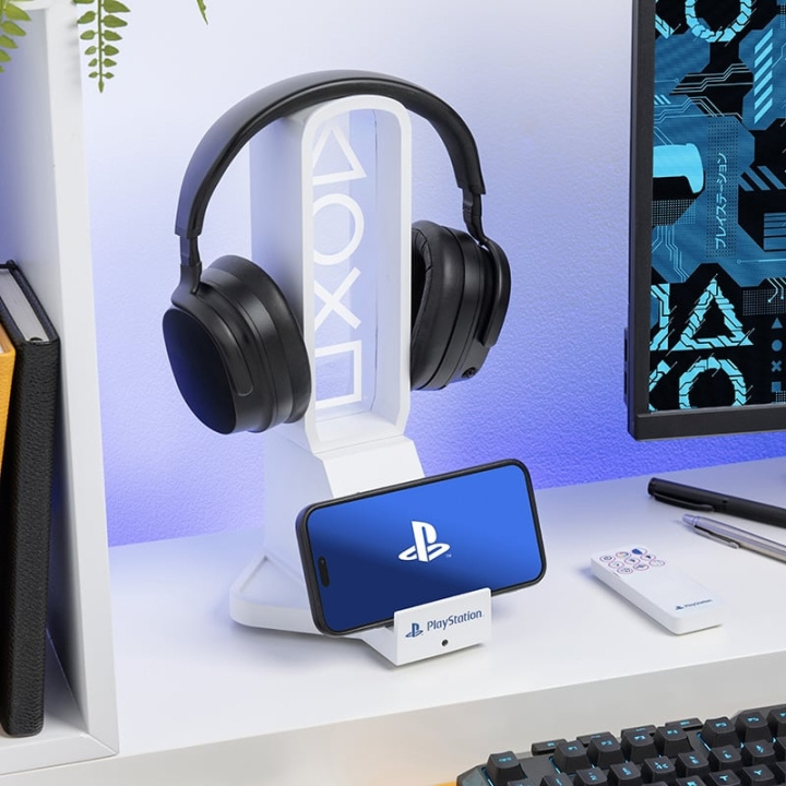 Paladone Playstation Desk Headphone Stand With Light in the group COMPUTERS & PERIPHERALS / GAMING / Gaming accessories at TP E-commerce Nordic AB (D41647)