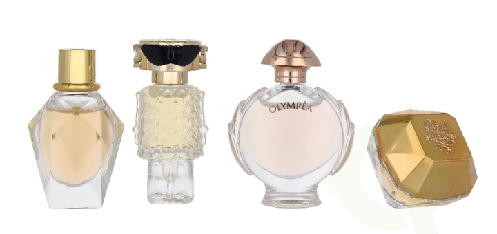 Paco Rabanne Miniatures Set 20 ml EDP - Lady Million 5ml/Olympea 6ml/Fame 4ml/Million Gold For Her 5ml in the group BEAUTY & HEALTH / Fragrance & Perfume / Perfumes / Perfume sets at TP E-commerce Nordic AB (D41672)