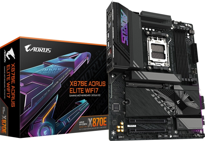 Gigabyte X870E AORUS ELITE WIFI7 ATX Motherboard in the group COMPUTERS & PERIPHERALS / Computer components / Motherboard at TP E-commerce Nordic AB (D41738)