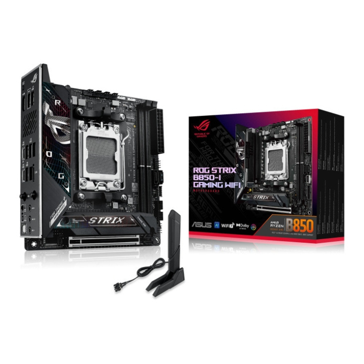 ASUS ROG STRIX B850-I GAMING WIFI AM5 Mini-ITX Motherboard in the group COMPUTERS & PERIPHERALS / Computer components / Motherboard at TP E-commerce Nordic AB (D41794)