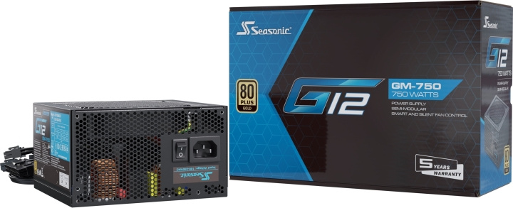 Seasonic G12 GM-750 (2024) ATX Power Supply, Black, 750 W in the group COMPUTERS & PERIPHERALS / Computer components / Power supply/PSU at TP E-commerce Nordic AB (D41798)