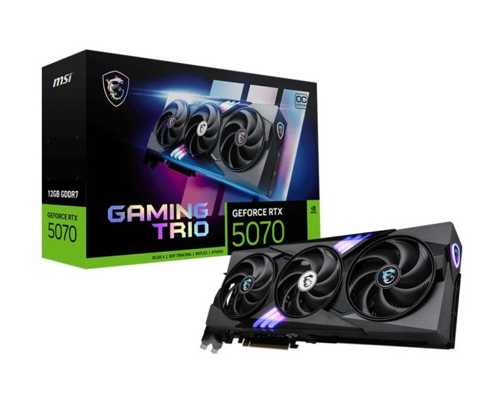 MSI GeForce RTX 5070 12G GAMING TRIO OC Graphics Card in the group COMPUTERS & PERIPHERALS / Computer components / Graphic Cards at TP E-commerce Nordic AB (D41840)