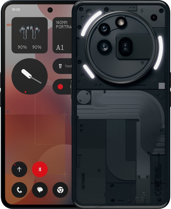 Nothing Phone (3a) Pro, 256/12 GB, black in the group SMARTPHONE & TABLETS / Mobile phones & smartphones at TP E-commerce Nordic AB (D41870)