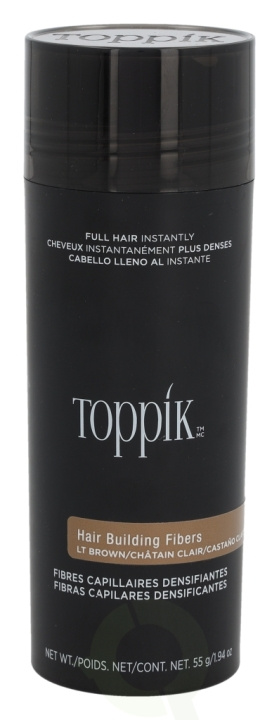 Toppik Hair Building Fibers - Light Brown 55 g in the group BEAUTY & HEALTH / Hair & Styling / Hair styling at TP E-commerce Nordic AB (D41986)