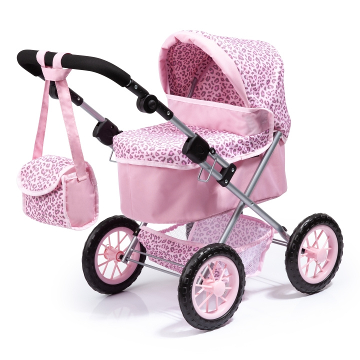 Bayer Dolls Pram Trendy - Pink Leopard Print (13002AA) in the group TOYS, KIDS & BABY PRODUCTS / Toys / Docks & Accessories at TP E-commerce Nordic AB (D42017)