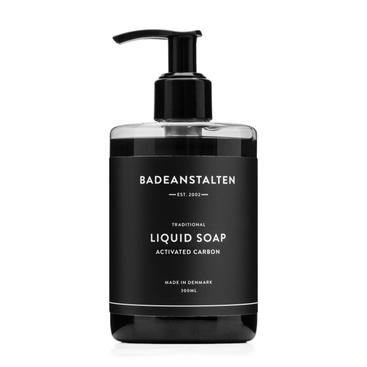 Badeanstalten Liquid Soap - Activated Coal - 300 ml in the group BEAUTY & HEALTH / Skin care / Body health / Scented soaps at TP E-commerce Nordic AB (D42098)