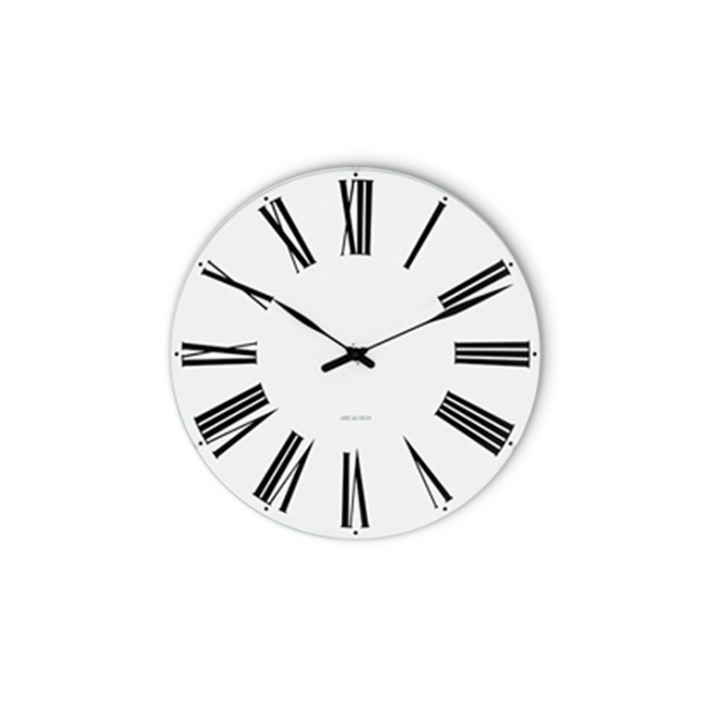 Arne Jacobsen Clocks Arne Jacobsen - Roman Wall Clock - Ø21 cm - White in the group HOME, HOUSEHOLD & GARDEN / Watches & Counters / Wall clocks at TP E-commerce Nordic AB (D42297)