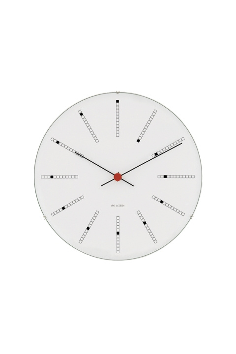Arne Jacobsen Clocks Arne Jacobsen - Bankers Wall Clock - Ø21 cm - White in the group HOME, HOUSEHOLD & GARDEN / Watches & Counters / Wall clocks at TP E-commerce Nordic AB (D42300)