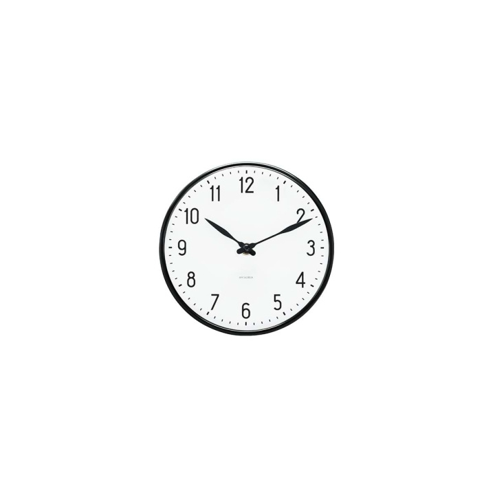Arne Jacobsen Clocks Arne Jacobsen - Station Wall Clock - Ø16 cm - Black in the group HOME, HOUSEHOLD & GARDEN / Watches & Counters / Wall clocks at TP E-commerce Nordic AB (D42302)