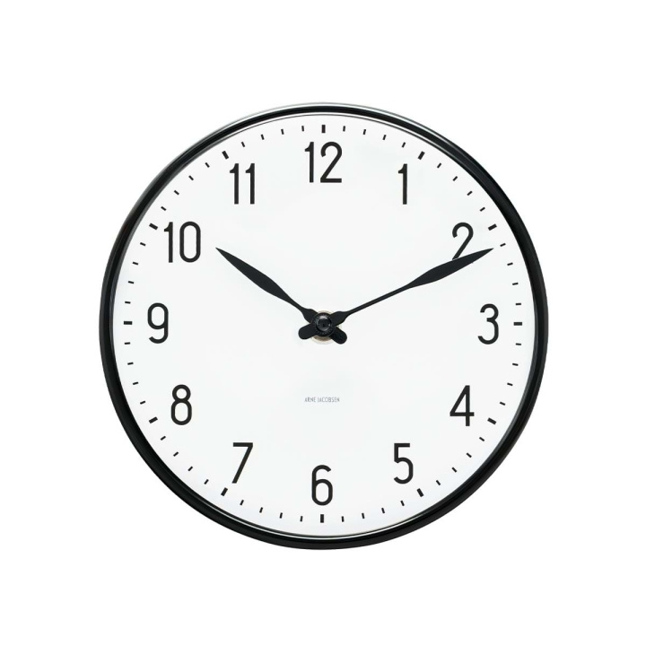 Arne Jacobsen Clocks Arne Jacobsen - Station Wall Clock - Ø29 cm - Black in the group HOME, HOUSEHOLD & GARDEN / Watches & Counters / Wall clocks at TP E-commerce Nordic AB (D42306)