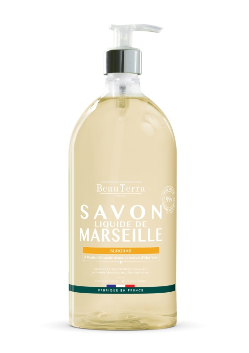 BeauTerra Marseille Liquid Soap - Surgras Amande Douce - 1L in the group BEAUTY & HEALTH / Skin care / Body health / Scented soaps at TP E-commerce Nordic AB (D42336)