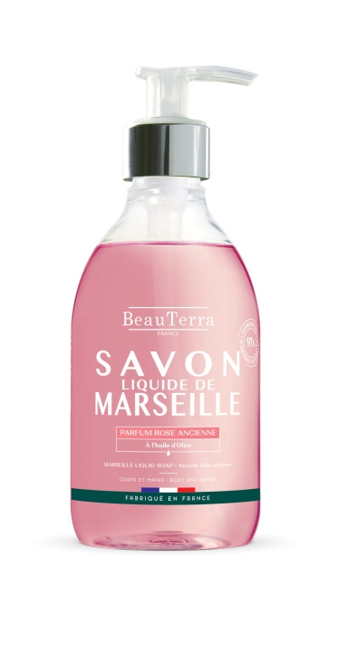 BeauTerra Marseille Liquid Soap - Rose Ancienne - 300 ml in the group BEAUTY & HEALTH / Skin care / Body health / Scented soaps at TP E-commerce Nordic AB (D42369)