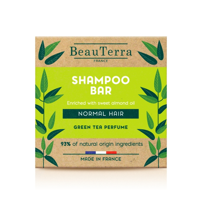 BeauTerra Shampoo Bar - Normal Hair - 75 g in the group BEAUTY & HEALTH / Hair & Styling / Hair care / Schampoo at TP E-commerce Nordic AB (D42374)