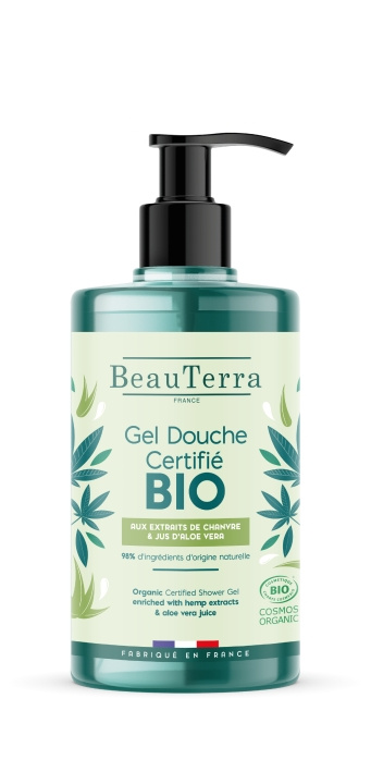 BeauTerra Organic Shower Gel - BIO with Hemp and Aloe Vera - 750 ml in the group BEAUTY & HEALTH / Skin care / Body health / Bath & Shower gels at TP E-commerce Nordic AB (D42376)