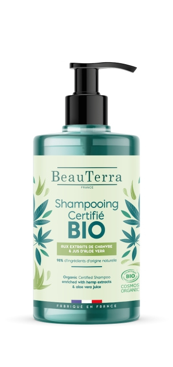 BeauTerra Organic Shampoo with Hemp and Aloe Vera - 750 ml in the group BEAUTY & HEALTH / Hair & Styling / Hair care / Schampoo at TP E-commerce Nordic AB (D42377)