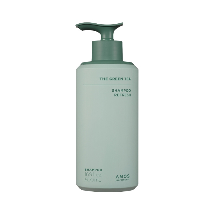 Amos Professional The Green Tea Shampoo Refresh - Green - 500 ml in the group BEAUTY & HEALTH / Hair & Styling / Hair care / Schampoo at TP E-commerce Nordic AB (D42504)