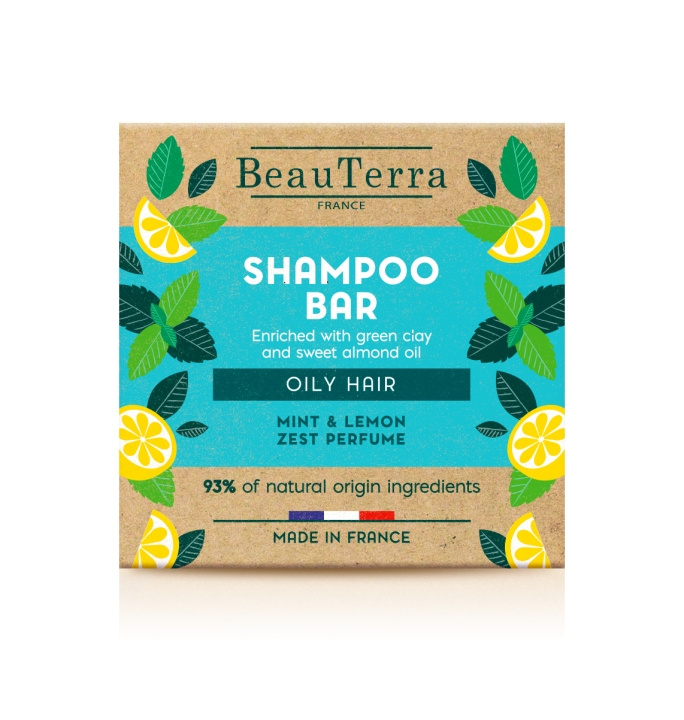 BeauTerra Shampoo bar - Oily hair - 75 in the group BEAUTY & HEALTH / Hair & Styling / Hair care / Schampoo at TP E-commerce Nordic AB (D42536)