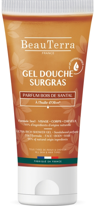 BeauTerra Ultra Rich Shower Gel - Sandalwood - 200 ml in the group BEAUTY & HEALTH / Skin care / Body health / Bath & Shower gels at TP E-commerce Nordic AB (D42541)