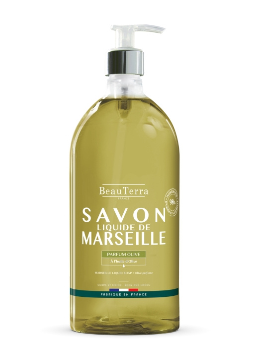 BeauTerra Marseille Liquid Soap - Olive - 1L in the group BEAUTY & HEALTH / Skin care / Body health / Scented soaps at TP E-commerce Nordic AB (D42543)