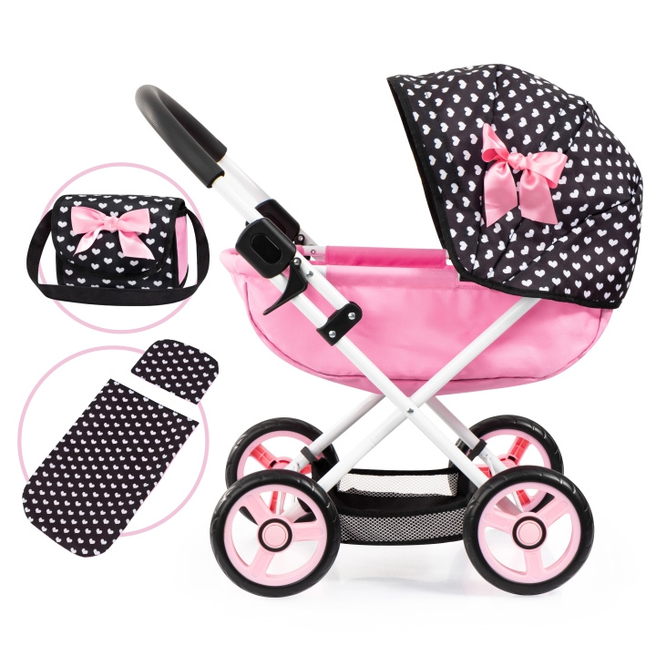Bayer Dolls Pram Cosy - Black/Pink (12760AA) in the group TOYS, KIDS & BABY PRODUCTS / Toys / Docks & Accessories at TP E-commerce Nordic AB (D42620)