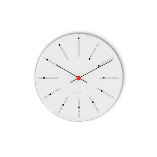 Arne Jacobsen Clocks Arne Jacobsen - Bankers Wall Clock - Ø29 cm - White in the group HOME, HOUSEHOLD & GARDEN / Watches & Counters / Wall clocks at TP E-commerce Nordic AB (D42660)