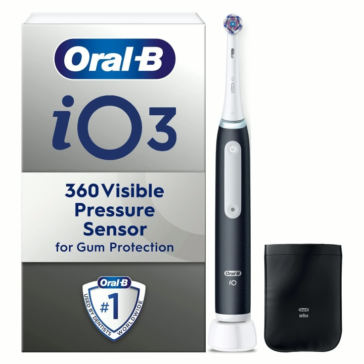 Oral B Borsthuvud iO White Clean Black in the group BEAUTY & HEALTH / Oral care / Accessories for electric toothbrushes at TP E-commerce Nordic AB (D42832)