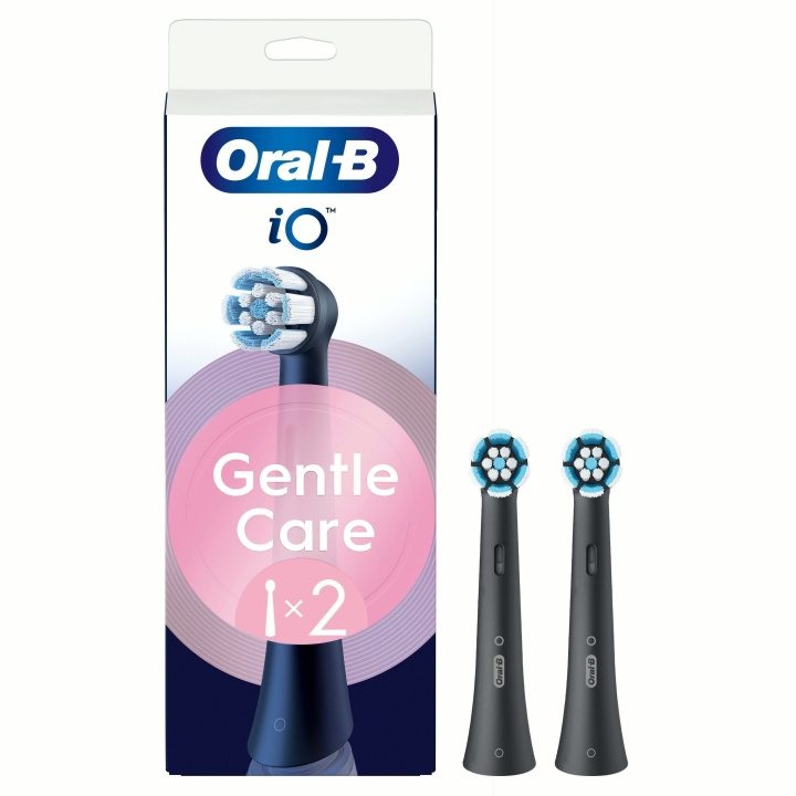 Oral B Borsthuvud iO Gentle Care Black 2st in the group BEAUTY & HEALTH / Oral care / Accessories for electric toothbrushes at TP E-commerce Nordic AB (D42833)