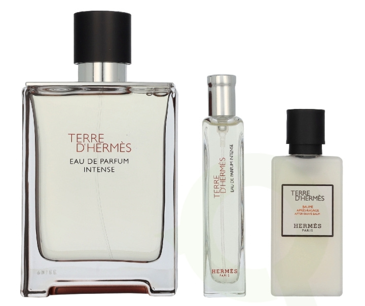 Hermes Terre D\'Hermes Giftset 155 ml Edp Spray Intense 100ml/Edp Spray Intense Spray 15ml/After Shave Balm 40ml in the group BEAUTY & HEALTH / Fragrance & Perfume / Perfumes / Perfume for him at TP E-commerce Nordic AB (D42994)