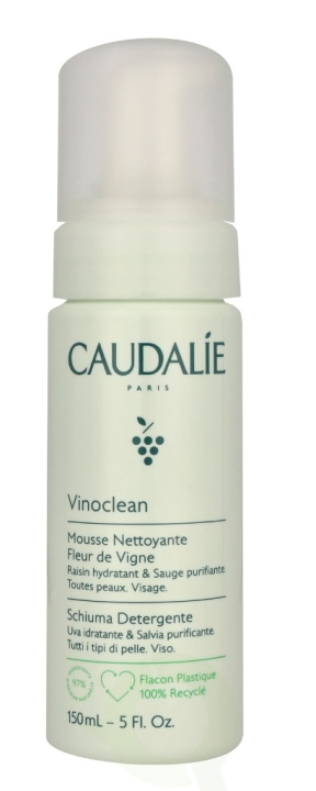 Caudalie Vinoclean Instant Foaming Cleanser 150 ml All Skin Types in the group BEAUTY & HEALTH / Skin care / Face / Cleaning at TP E-commerce Nordic AB (D43023)