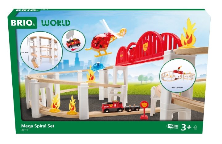 BRIO Mega Spiral Set (36114) in the group TOYS, KIDS & BABY PRODUCTS / Toys / Building toys / Brio train tracks at TP E-commerce Nordic AB (D43052)