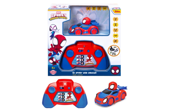 Dickie Toys RC Spidey Web-Crawler 1:50 (203222006) in the group TOYS, KIDS & BABY PRODUCTS / Radio controlled / RC cars at TP E-commerce Nordic AB (D43062)