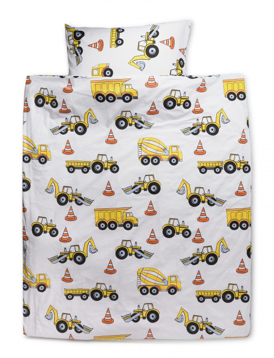 BrandMac Bed Linen - Adult Size 140 x 200 cm - Construction (1000581) in the group HOME, HOUSEHOLD & GARDEN / Interior / Bedding at TP E-commerce Nordic AB (D43079)