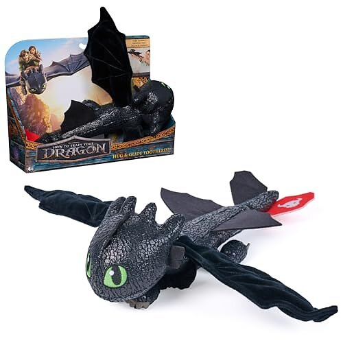 Dragons Movie Gliding Hug Toothless Plush 30 cm (6072913) in the group TOYS, KIDS & BABY PRODUCTS / Toys / Figures, Miniatures & accessories at TP E-commerce Nordic AB (D43144)