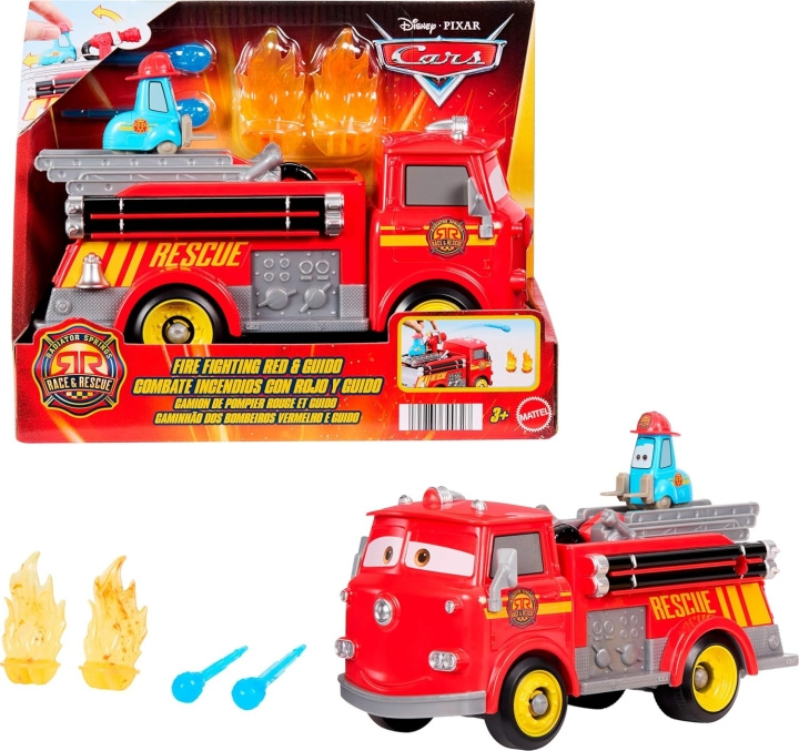 Disney Cars - Radiator Springs Race & Rescue Fire Fighting Red & Guido Playset (JFL54) in the group TOYS, KIDS & BABY PRODUCTS / Toys / Figures, Miniatures & accessories at TP E-commerce Nordic AB (D43180)
