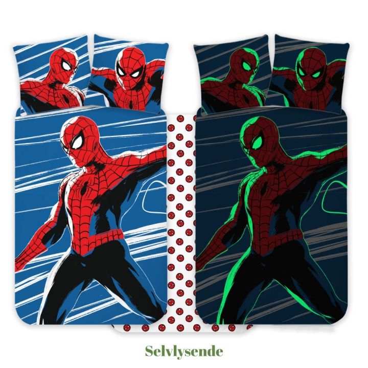 BrandMac Bed Linen - Junior Size 100 x 140 cm - Spiderman 1053 Glow (1029355) in the group TOYS, KIDS & BABY PRODUCTS / Children\'s textiles / Bedding at TP E-commerce Nordic AB (D43227)