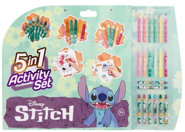 Disney Stitch Stitch - 5-in-1 Coloring & Activity Set (ST24306V) in the group TOYS, KIDS & BABY PRODUCTS / Toys / Crafts at TP E-commerce Nordic AB (D43244)