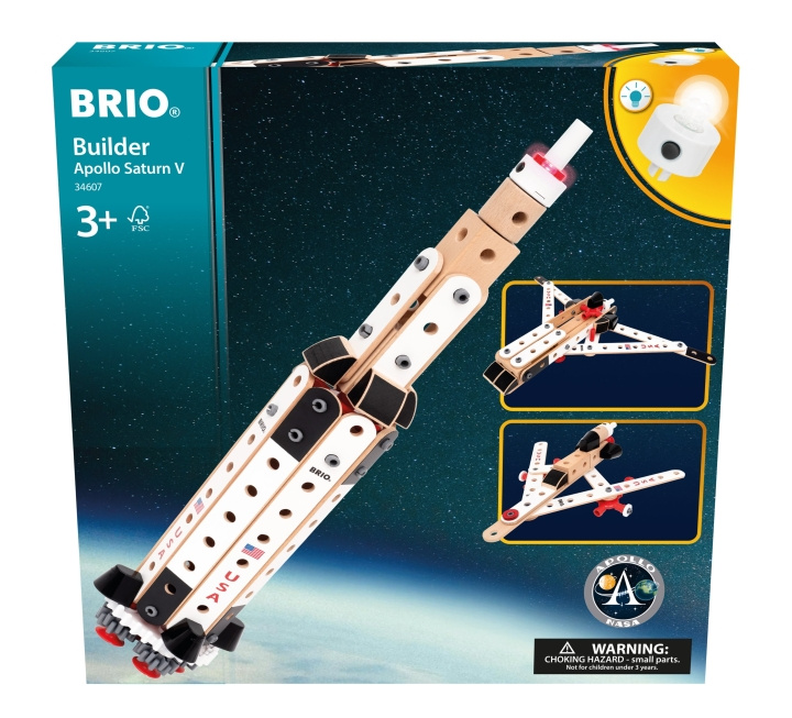 BRIO Builder Apollo Saturn V (34607) in the group TOYS, KIDS & BABY PRODUCTS / Toys / Building toys / Toy blocks at TP E-commerce Nordic AB (D43260)