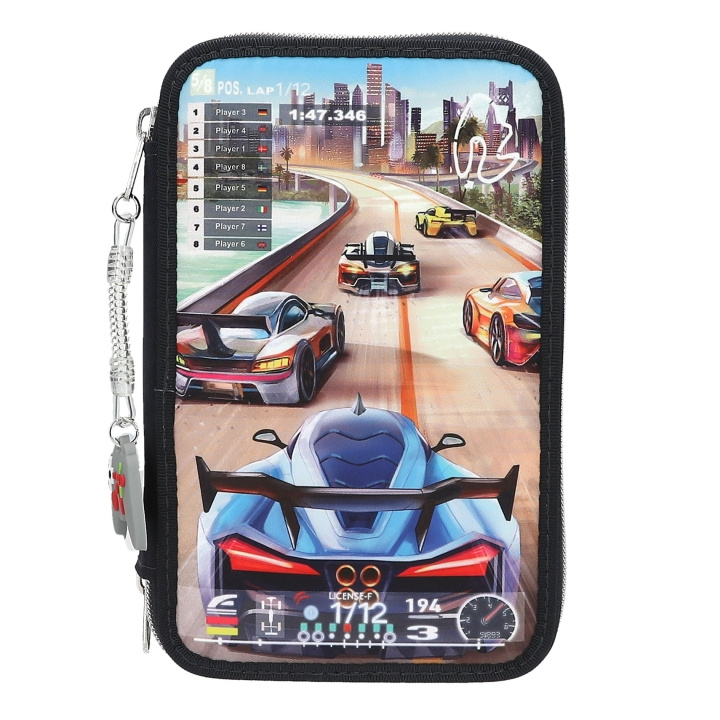 Dino World Action World Triple Pencil Case Gaming - Dark Blue in the group TOYS, KIDS & BABY PRODUCTS / Toys / Pencil case at TP E-commerce Nordic AB (D43318)