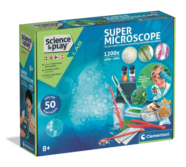 Clementoni Super Microscope 1200x (I-78391) in the group TOYS, KIDS & BABY PRODUCTS / Toys / Experiment & DIY at TP E-commerce Nordic AB (D43399)
