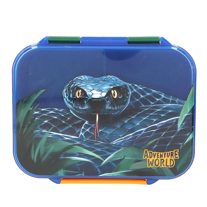 Dino World Adventure World Lunchbox Snake - Blue-Green in the group TOYS, KIDS & BABY PRODUCTS / Eat & Drink / Children\'s tableware at TP E-commerce Nordic AB (D43403)