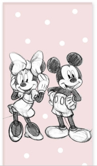 BrandMac Towel - 70x140 cm - Mickey & Minnie Mouse (110059) in the group HOME, HOUSEHOLD & GARDEN / Bathroom / Towels at TP E-commerce Nordic AB (D43485)