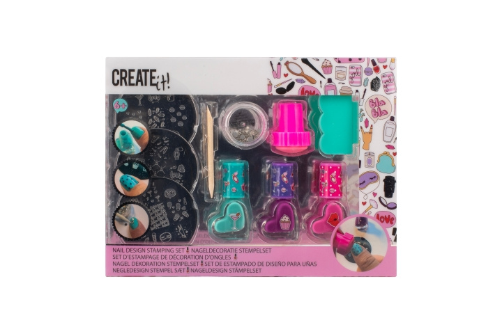 CREATE it! Nail Decoration Stampy Set (84503) in the group TOYS, KIDS & BABY PRODUCTS / Toys / Little home & Role play at TP E-commerce Nordic AB (D43539)