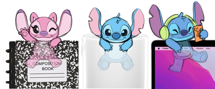 Disney Stitch Attachmeez Asst. (302-46451) in the group TOYS, KIDS & BABY PRODUCTS / Toys / Figures, Miniatures & accessories at TP E-commerce Nordic AB (D43606)