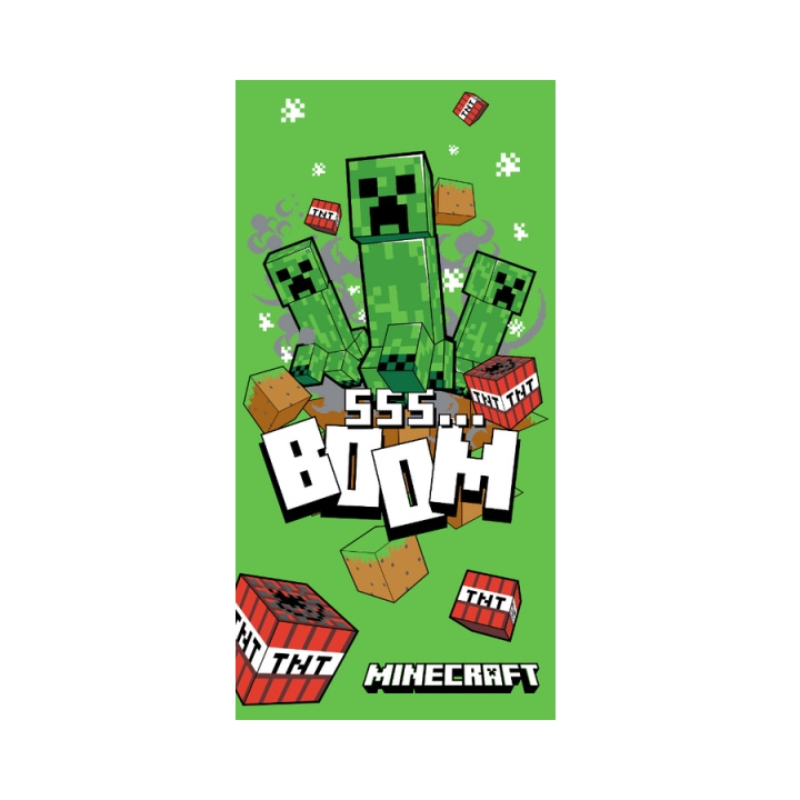 BrandMac Towel - 70 x 140 cm - Minecraft Boom (1029328) in the group HOME, HOUSEHOLD & GARDEN / Bathroom / Towels at TP E-commerce Nordic AB (D43661)