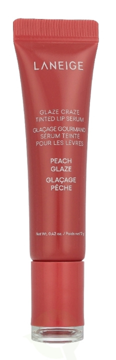 Laneige Glaze Craze Tinted Lip Serum 12 g Peach Glaze in the group BEAUTY & HEALTH / Makeup / Lips / Lip balm at TP E-commerce Nordic AB (D43795)